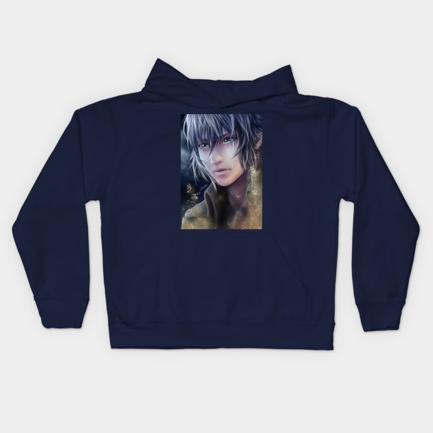 Noctis Lucis Caelum - Heaven's night light Kids Hoodie by AmeNocturna